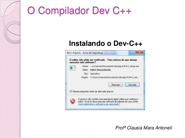 O compilador dev c++
