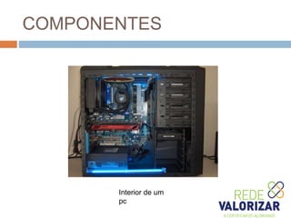 COMPONENTES
Interior de um
pc
 