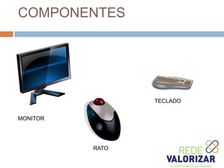 COMPONENTES
MONITOR
RATO
TECLADO
 