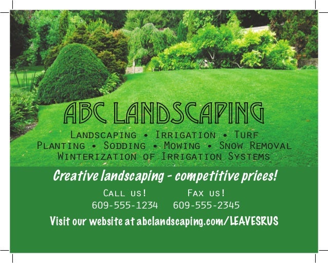 landscaping ad
