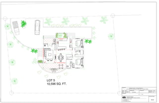 LOT 5
10,596 SQ. FT.
                 project title:
                                            Margaret O'Connor - Proposed Residence.
                                  Lot 5- Karland Park Development, Grand Anse, St. George; Grenada

                 Scale:    1/8"=1'            Designed BY:                  Checked BY:              Drawn By:     RJC.
                 Date:     19/01/2012                   RJ.Charles                                   Revision:   P-0
                 drawing title:



                                                                                                     Drawing Number:
                                  RICHARD CHARLES
                                  architectural design & building consultants
                   P.O. Box 684, St George's, Grenada
                  M: 1-473-536-9352
                  E: adbcharles @ live.com
                                                                                                           A-01
                  W: www.grenadanet.com/charles
 