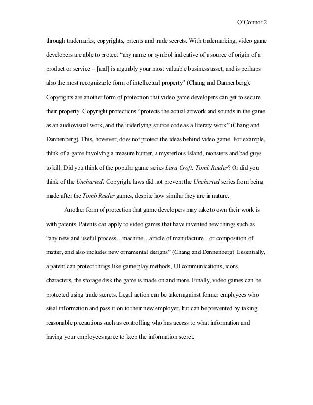 research paper on video games