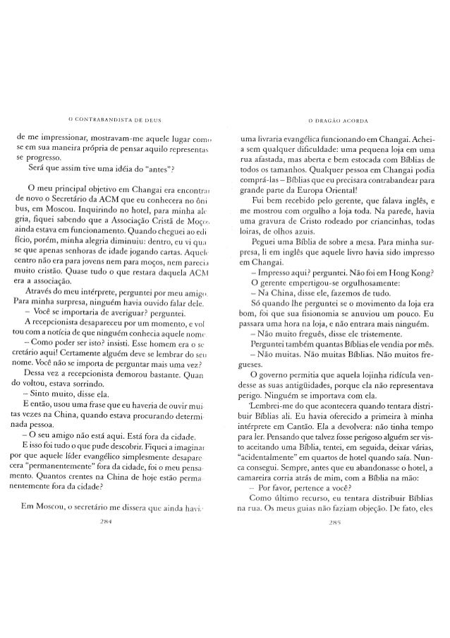 O contrabandista de deus irmão andré john e elizabeth sherrill