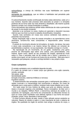 O corpo na educação