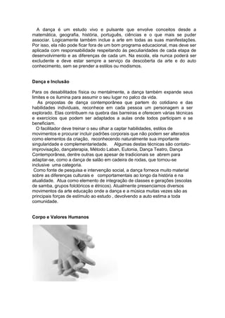 O corpo na educação