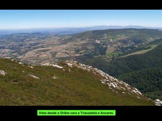 Vista desde o Oribio cara a Triacastela e Ancares. 