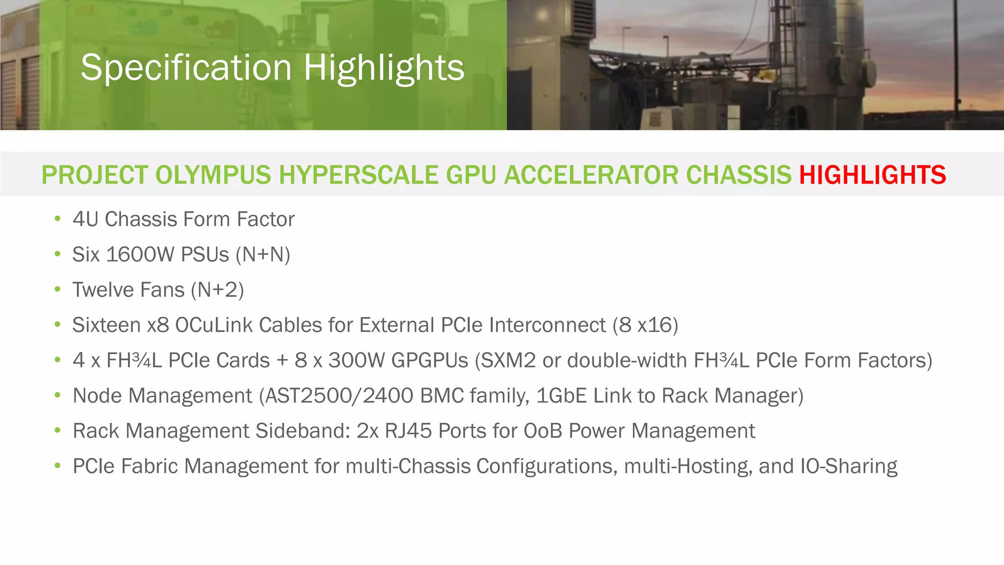 Microsoft Project Olympus AI Accelerator Chassis (HGX-1) | PDF