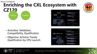 Micron: Memory Expansion with CXL Modules: Benefits, Use Cases and ...