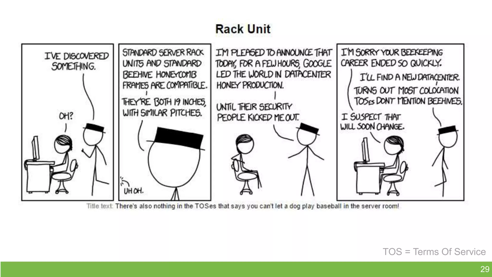 29
TOS = Terms Of Service
 