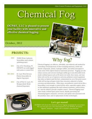OCP&E® chemical fog newsletter
