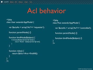 CakePHP Fundamentals - 1.2 @ OCPHP