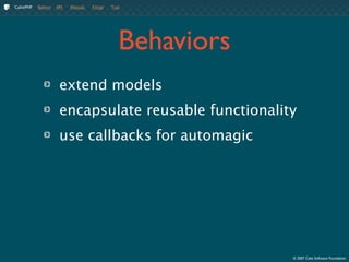CakePHP Fundamentals - 1.2 @ OCPHP