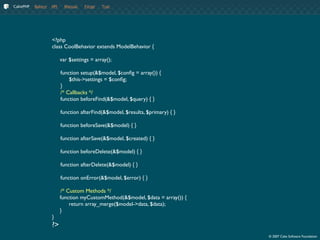 CakePHP Fundamentals - 1.2 @ OCPHP