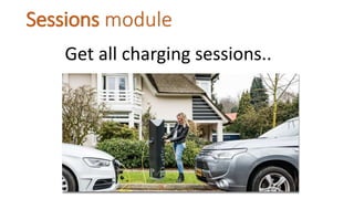 Sessions module
Get all charging sessions..
 