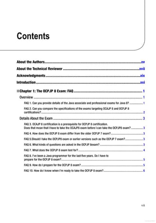 Book Preview: Oracle Certified Professional Java (OCP Java) SE 8 Programmer Exam 1Z0-809