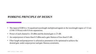 EDFA OPTIMIZING THE EDFA GAIN FOR WDM | PDF