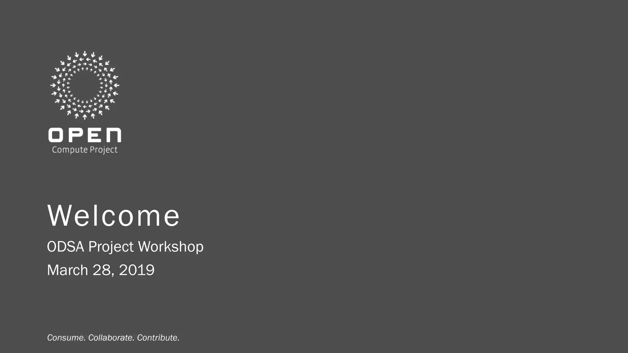 ODSA - OCP Welcome | PPT