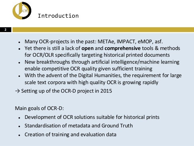 OCR D An End to end Open Source OCR Framework For Historical Printed 