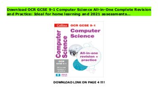 DOWNLOAD LINK ON PAGE 4 !!!!
Download OCR GCSE 9-1 Computer Science All-in-One Complete Revision
and Practice: Ideal for home learning and 2021 assessments…
Download PDF OCR GCSE 9-1 Computer Science All-in-One Complete Revision and Practice: Ideal for home learning and 2021 assessments… Online, Read PDF OCR GCSE 9-1 Computer Science All-in-One Complete Revision and Practice: Ideal for home learning and 2021 assessments…, Full PDF OCR GCSE 9-1 Computer Science All-in-One Complete Revision and Practice: Ideal for home learning and 2021 assessments…, All Ebook OCR GCSE 9-1 Computer Science All-in-One Complete Revision and Practice: Ideal for home learning and 2021 assessments…, PDF and EPUB OCR GCSE 9-1 Computer Science All-in-One Complete Revision and Practice: Ideal for home learning and 2021 assessments…, PDF ePub Mobi OCR GCSE 9-1 Computer Science All-in-One Complete Revision and Practice: Ideal for home learning and 2021 assessments…, Downloading PDF OCR GCSE 9-1 Computer Science All-in-One Complete Revision and Practice: Ideal for home learning and 2021 assessments…, Book PDF OCR GCSE 9-1 Computer Science All-in-One Complete Revision and Practice: Ideal for home learning and 2021 assessments…, Download online OCR GCSE 9-1 Computer Science All-in-One Complete Revision and Practice: Ideal for home learning and 2021 assessments…, OCR GCSE 9-1 Computer Science All-in-One Complete Revision and Practice: Ideal for home learning and 2021 assessments… pdf, pdf OCR GCSE 9-1 Computer Science All-in-One Complete Revision and Practice: Ideal for home learning and 2021 assessments…, epub OCR GCSE 9-1 Computer Science All-in-One Complete Revision and Practice: Ideal for home learning and 2021 assessments…, the book OCR GCSE 9-1 Computer Science All-in-One Complete Revision and Practice: Ideal for home learning and 2021 assessments…, ebook OCR GCSE 9-1 Computer Science All-in-One Complete Revision and Practice: Ideal for home learning and 2021 assessments…, OCR GCSE 9-1 Computer Science All-in-One Complete Revision and Practice: Ideal for
home learning and 2021 assessments… E-Books, Online OCR GCSE 9-1 Computer Science All-in-One Complete Revision and Practice: Ideal for home learning and 2021 assessments… Book, OCR GCSE 9-1 Computer Science All-in-One Complete Revision and Practice: Ideal for home learning and 2021 assessments… Online Read Best Book Online OCR GCSE 9-1 Computer Science All-in-One Complete Revision and Practice: Ideal for home learning and 2021 assessments…, Read Online OCR GCSE 9-1 Computer Science All-in-One Complete Revision and Practice: Ideal for home learning and 2021 assessments… Book, Download Online OCR GCSE 9-1 Computer Science All-in-One Complete Revision and Practice: Ideal for home learning and 2021 assessments… E-Books, Download OCR GCSE 9-1 Computer Science All-in-One Complete Revision and Practice: Ideal for home learning and 2021 assessments… Online, Read Best Book OCR GCSE 9-1 Computer Science All-in-One Complete Revision and Practice: Ideal for home learning and 2021 assessments… Online, Pdf Books OCR GCSE 9-1 Computer Science All-in-One Complete Revision and Practice: Ideal for home learning and 2021 assessments…, Download OCR GCSE 9-1 Computer Science All-in-One Complete Revision and Practice: Ideal for home learning and 2021 assessments… Books Online, Download OCR GCSE 9-1 Computer Science All-in-One Complete Revision and Practice: Ideal for home learning and 2021 assessments… Full Collection, Download OCR GCSE 9-1 Computer Science All-in-One Complete Revision and Practice: Ideal for home learning and 2021 assessments… Book, Read OCR GCSE 9-1 Computer Science All-in-One Complete Revision and Practice: Ideal for home learning and 2021 assessments… Ebook, OCR GCSE 9-1 Computer Science All-in-One Complete Revision and Practice: Ideal for home learning and 2021 assessments… PDF Download online, OCR GCSE 9-1 Computer Science All-in-One Complete Revision and Practice: Ideal for
home learning and 2021 assessments… Ebooks, OCR GCSE 9-1 Computer Science All-in-One Complete Revision and Practice: Ideal for home learning and 2021 assessments… pdf Read online, OCR GCSE 9-1 Computer Science All-in-One Complete Revision and Practice: Ideal for home learning and 2021 assessments… Best Book, OCR GCSE 9-1 Computer Science All-in-One Complete Revision and Practice: Ideal for home learning and 2021 assessments… Popular, OCR GCSE 9-1 Computer Science All-in-One Complete Revision and Practice: Ideal for home learning and 2021 assessments… Download, OCR GCSE 9-1 Computer Science All-in-One Complete Revision and Practice: Ideal for home learning and 2021 assessments… Full PDF, OCR GCSE 9-1 Computer Science All-in-One Complete Revision and Practice: Ideal for home learning and 2021 assessments… PDF Online, OCR GCSE 9-1 Computer Science All-in-One Complete Revision and Practice: Ideal for home learning and 2021 assessments… Books Online, OCR GCSE 9-1 Computer Science All-in-One Complete Revision and Practice: Ideal for home learning and 2021 assessments… Ebook, OCR GCSE 9-1 Computer Science All-in-One Complete Revision and Practice: Ideal for home learning and 2021 assessments… Book, OCR GCSE 9-1 Computer Science All-in-One Complete Revision and Practice: Ideal for home learning and 2021 assessments… Full Popular PDF, PDF OCR GCSE 9-1 Computer Science All-in-One Complete Revision and Practice: Ideal for home learning and 2021 assessments… Read Book PDF OCR GCSE 9-1 Computer Science All-in-One Complete Revision and Practice: Ideal for home learning and 2021 assessments…, Read online PDF OCR GCSE 9-1 Computer Science All-in-One Complete Revision and Practice: Ideal for home learning and 2021 assessments…, PDF OCR GCSE 9-1 Computer Science All-in-One Complete Revision and Practice: Ideal for home learning and 2021 assessments… Popular, PDF OCR GCSE 9-1 Computer Science
All-in-One Complete Revision and Practice: Ideal for home learning and 2021 assessments… Ebook, Best Book OCR GCSE 9-1 Computer Science All-in-One Complete Revision and Practice: Ideal for home learning and 2021 assessments…, PDF OCR GCSE 9-1 Computer Science All-in-One Complete Revision and Practice: Ideal for home learning and 2021 assessments… Collection, PDF OCR GCSE 9-1 Computer Science All-in-One Complete Revision and Practice: Ideal for home learning and 2021 assessments… Full Online, full book OCR GCSE 9-1 Computer Science All-in-One Complete Revision and Practice: Ideal for home learning and 2021 assessments…, online pdf OCR GCSE 9-1 Computer Science All-in-One Complete Revision and Practice: Ideal for home learning and 2021 assessments…, PDF OCR GCSE 9-1 Computer Science All-in-One Complete Revision and Practice: Ideal for home learning and 2021 assessments… Online, OCR GCSE 9-1 Computer Science All-in-One Complete Revision and Practice: Ideal for home learning and 2021 assessments… Online, Download Best Book Online OCR GCSE 9-1 Computer Science All-in-One Complete Revision and Practice: Ideal for home learning and 2021 assessments…, Read OCR GCSE 9-1 Computer Science All-in-One Complete Revision and Practice: Ideal for home learning and 2021 assessments… PDF files
 