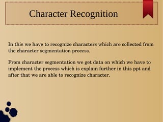 Optical Character Recognition | PPT