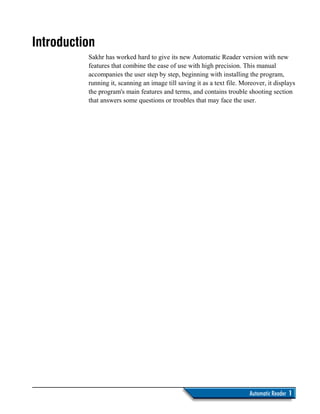 Ovr Arabic Form.pdf Sakhr Arabic OCR User's Guide | PDF
