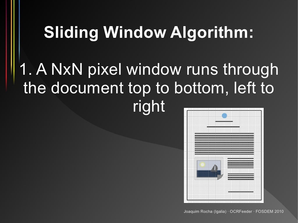 Sliding Window Algorithm 1. A