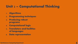 Ocr GCSE computer science introduction | PPT