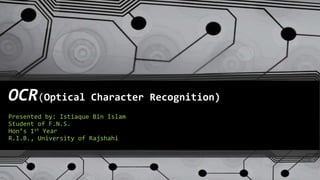 OCR (Optical Character Recognition) | PPTX