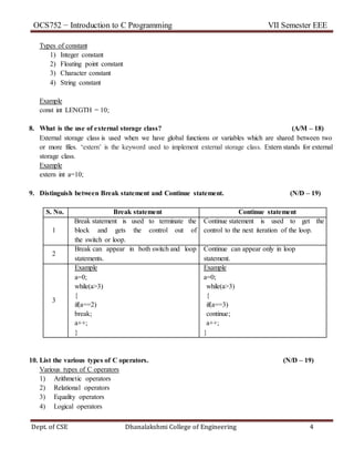 Ocs752 unit 1 | DOC | Programming Languages | Computing