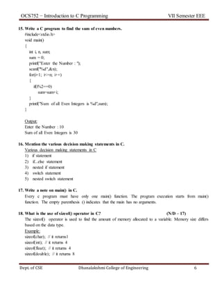 Ocs752 unit 1 | DOC | Programming Languages | Computing