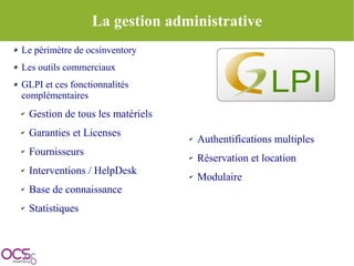 Présentation OCSInventory SolutionsLinux 2009