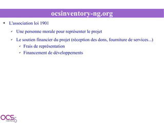 Présentation OCSInventory SolutionsLinux 2009