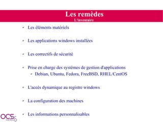 Présentation OCSInventory SolutionsLinux 2009