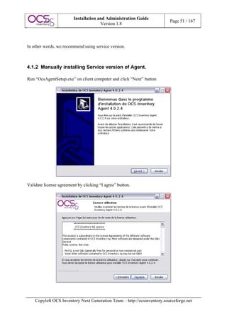 Oc Command Installation Windows O C S Inventory N G Installation And Administration Guide 1 | PDF