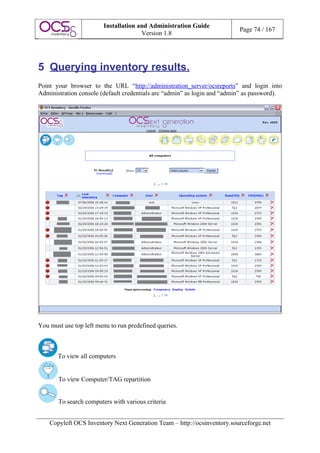 O C S Inventory N G Installation And Administration Guide 1 | PDF