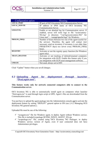Ocs Pay Query Form.pdf O C S Inventory N G Installation And Administration Guide 1 | PDF