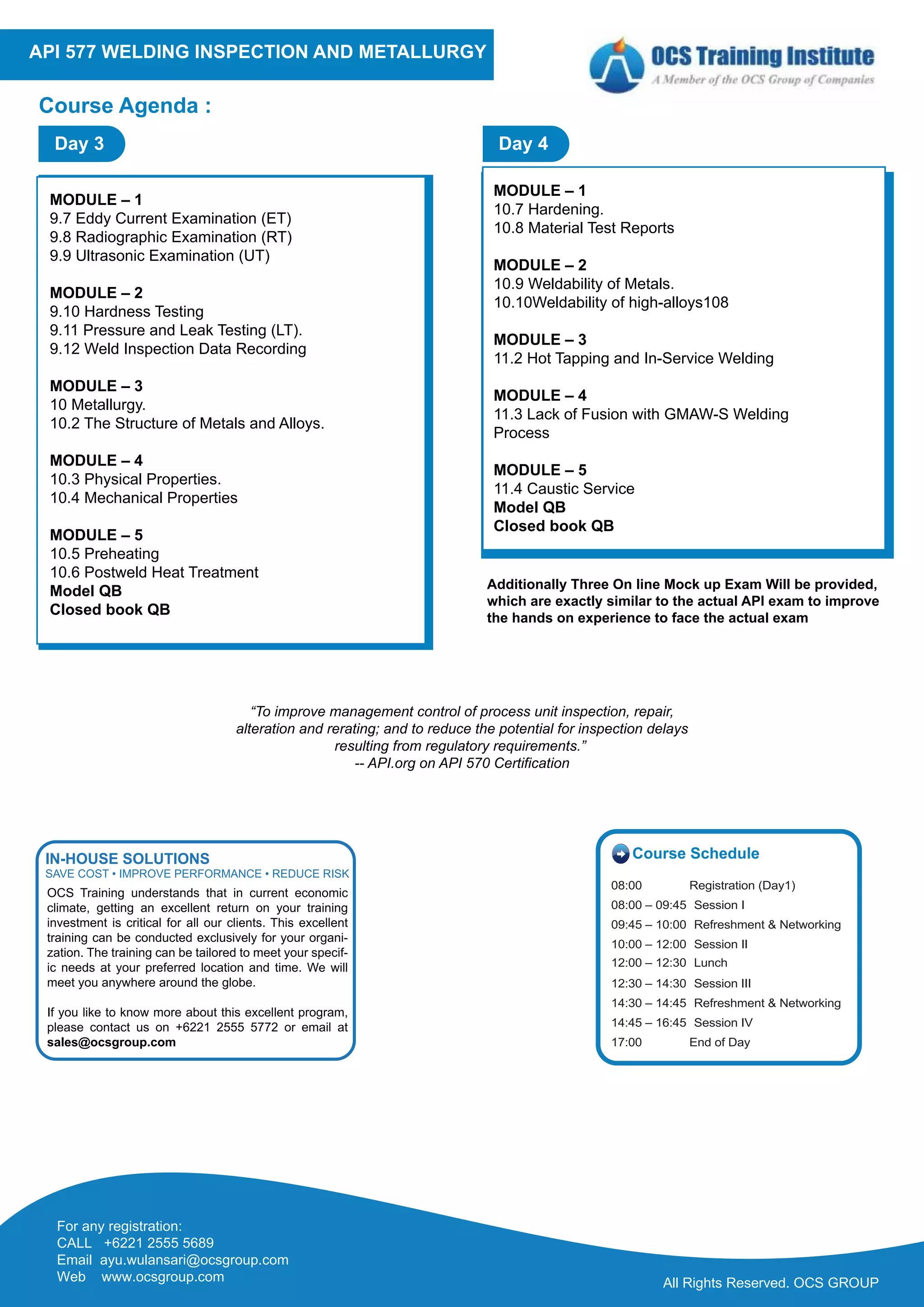 OCSTraining - API 577 Welding Inspection and Metallurgy | PDF