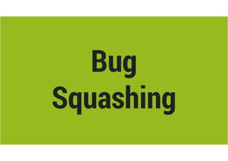 Bug 
Squashing 
 