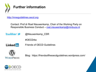 Responsible Business Conduct - October 2016 Meeting of the OECD Global Parliamentary Network