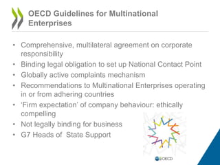 Responsible Business Conduct - October 2016 Meeting of the OECD Global Parliamentary Network