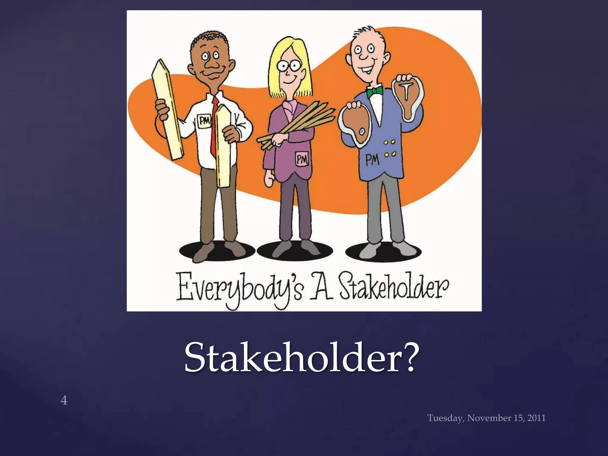 Stakeholder?
 