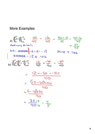 More Examples

      8      2
 a)  9     15




     3     6      5
b) 10   8      4




                      6
 