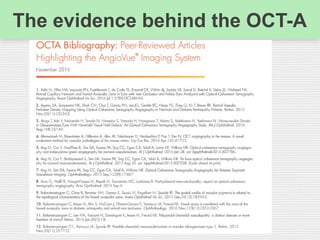The evidence behind the OCT-A
 