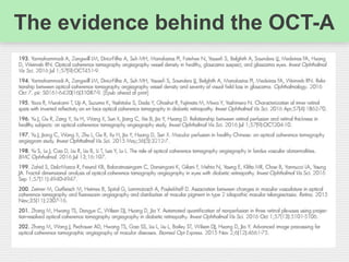 The evidence behind the OCT-A
 