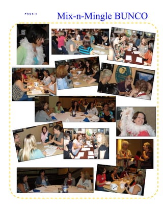 P AGE   6

            Mix-n-Mingle BUNCO
 