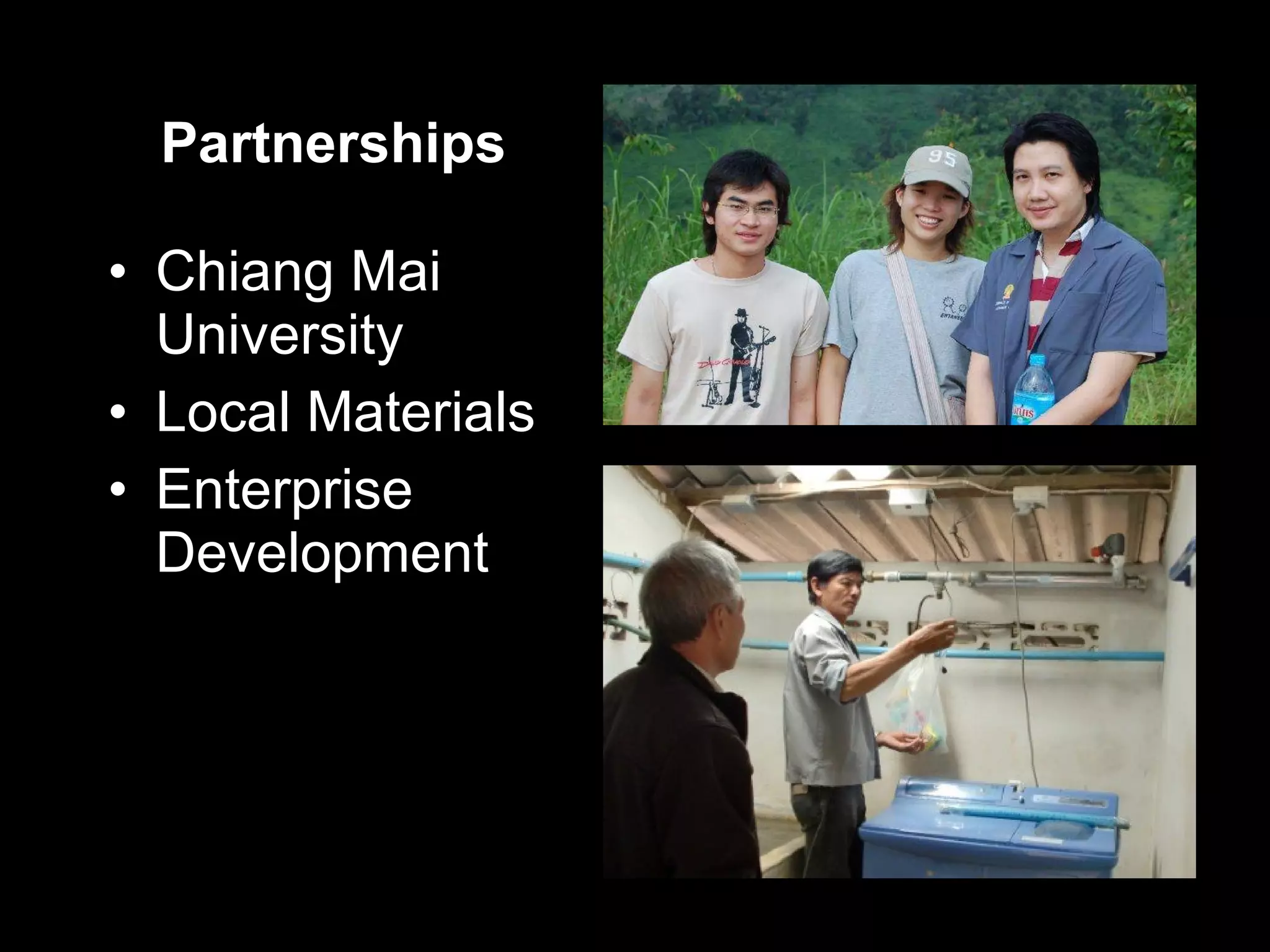 Partnerships Chiang Mai University Local Materials Enterprise Development 