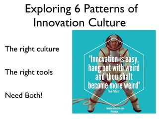 i4 2020 Session: Mucking Around Innovation Culture & Tools