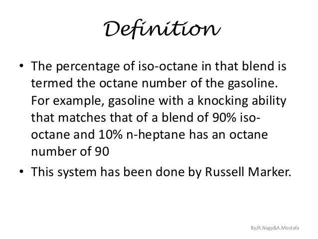 Octane number