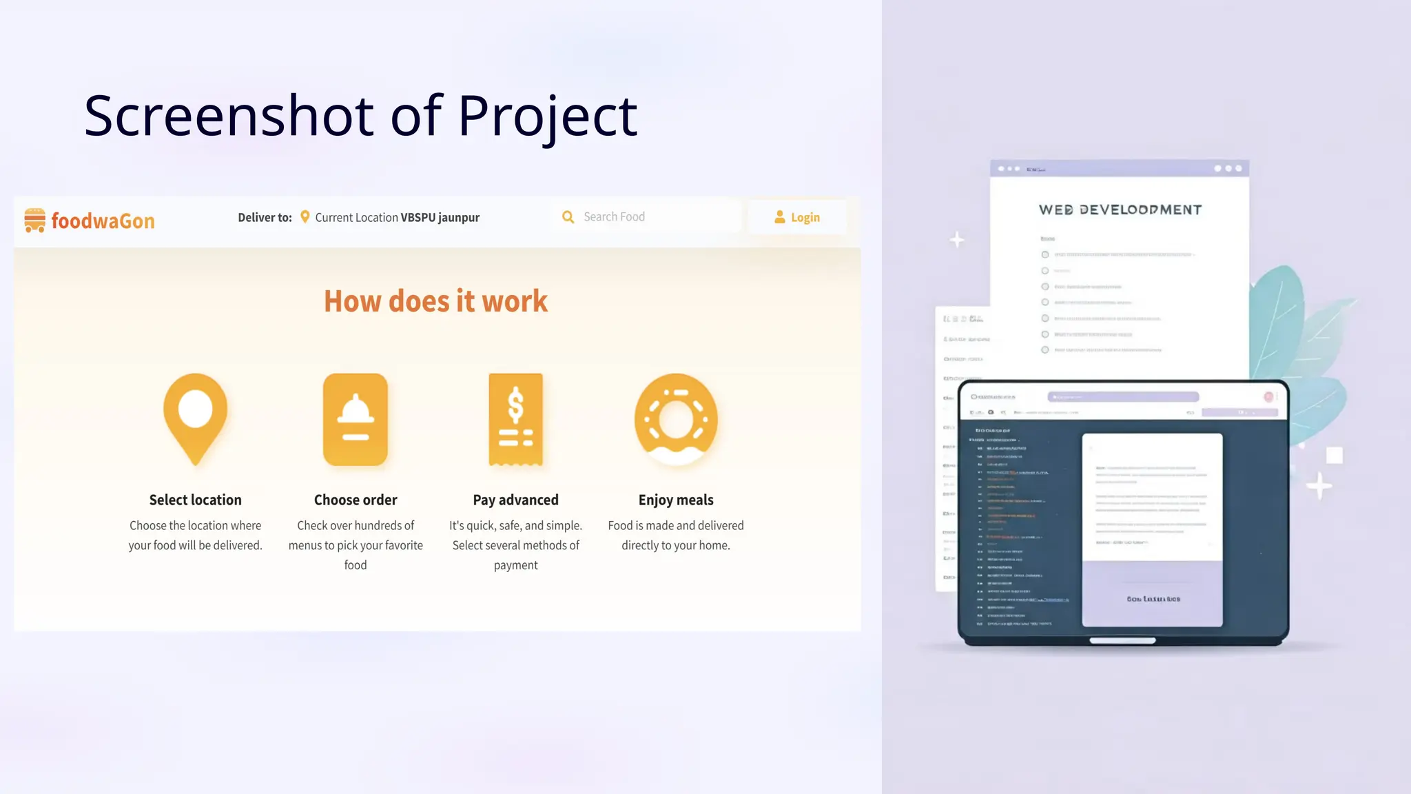 Screenshot of Project
 