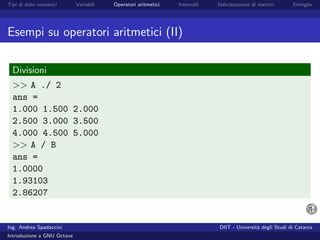 Introduzione a GNU Octave